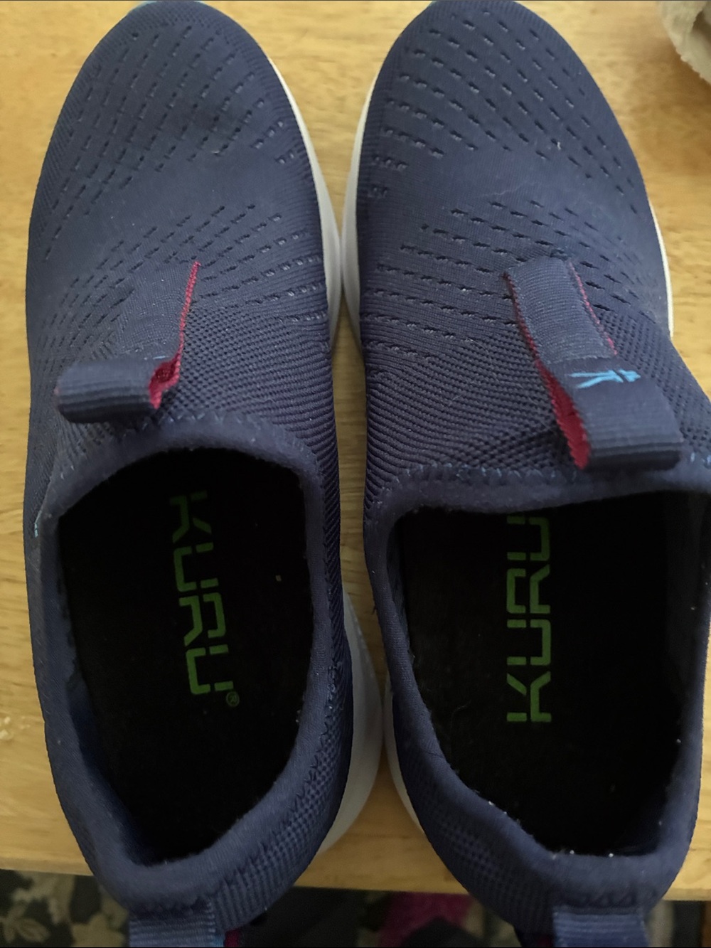 KURU Slip-On Shoes  Navy, Women’s Size 8. Like New Condition